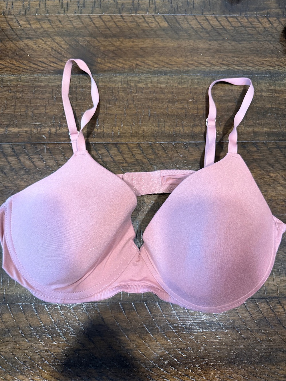Light Pink Underwire Bra, lightly padded. 38C